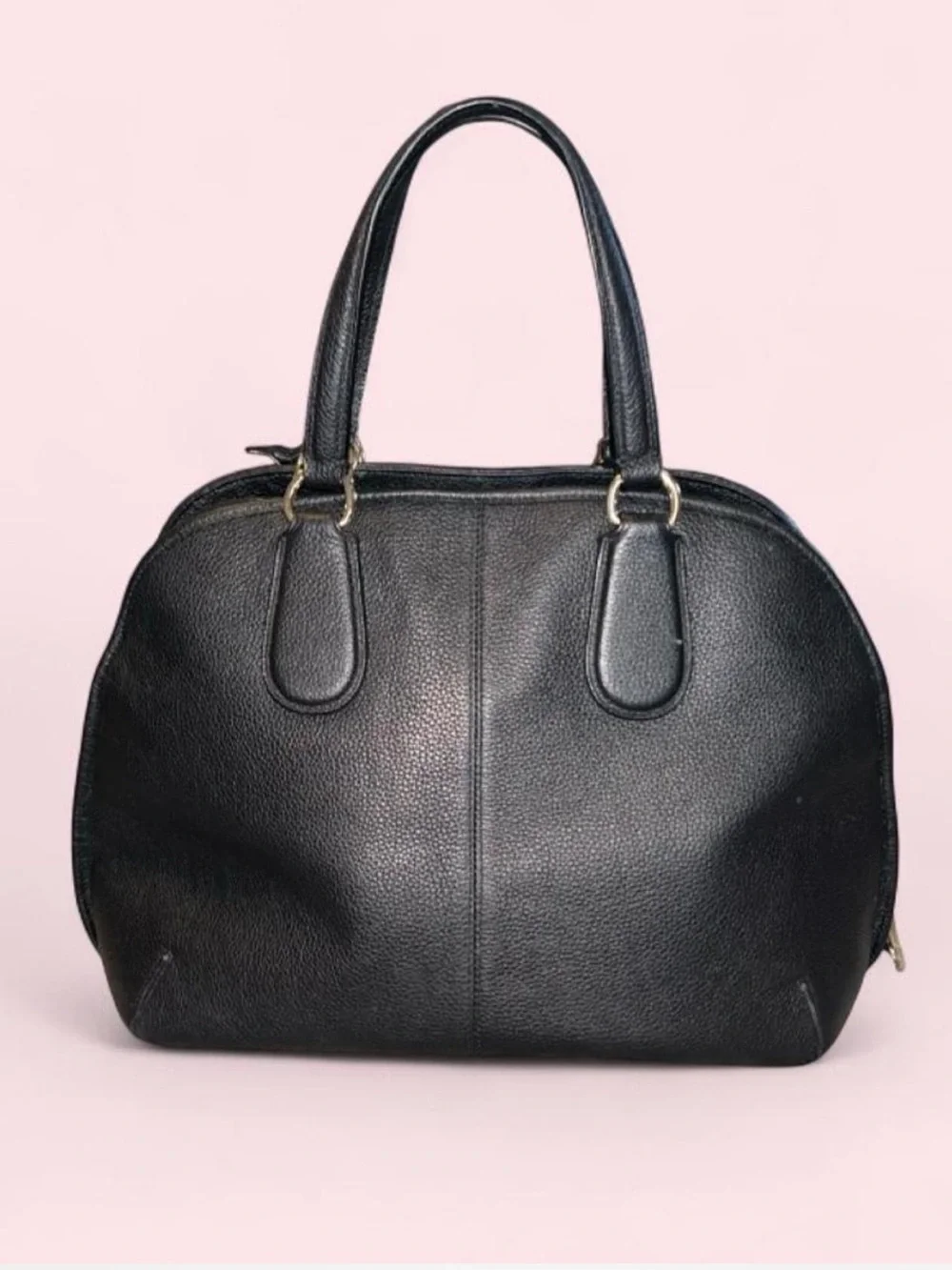 Coach Prince Street Satchel - Black Pebbled Leather 36542